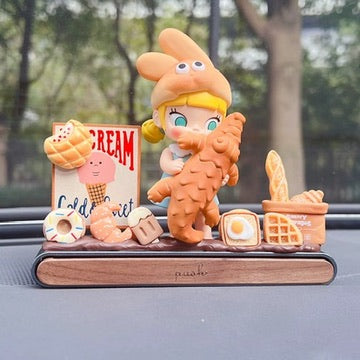 AnimeCarMod Sweet Bakery Daydream Car Dashboard Decor with Parking Number Plate