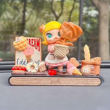 AnimeCarMod Sweet Bakery Daydream Car Dashboard Decor with Parking Number Plate