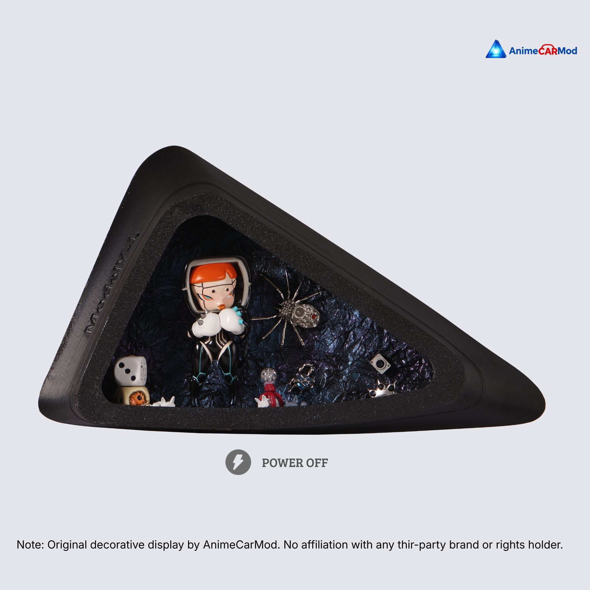AnimeCarMod Dark Verdict standard scene quarter window diorama with lights off showing handmade scene details