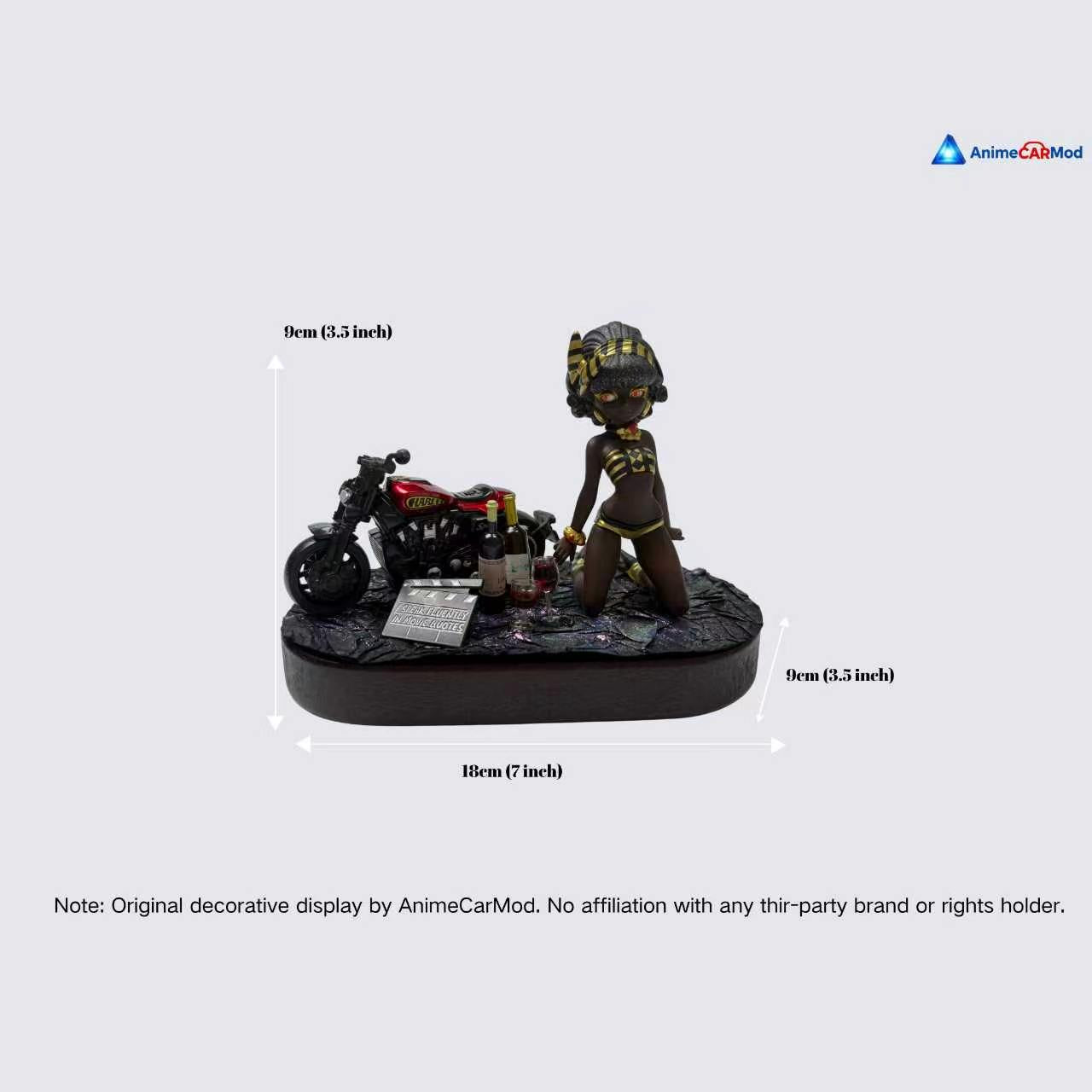 AnimeCarMod Midnight Rider car dashboard decor featuring detailed anime-inspired design for a stylish vehicle interior.