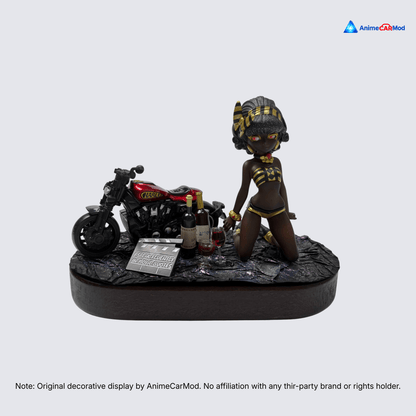 AnimeCarMod Midnight Rider car dashboard decor with detailed anime-themed design for vehicle interior enhancement.