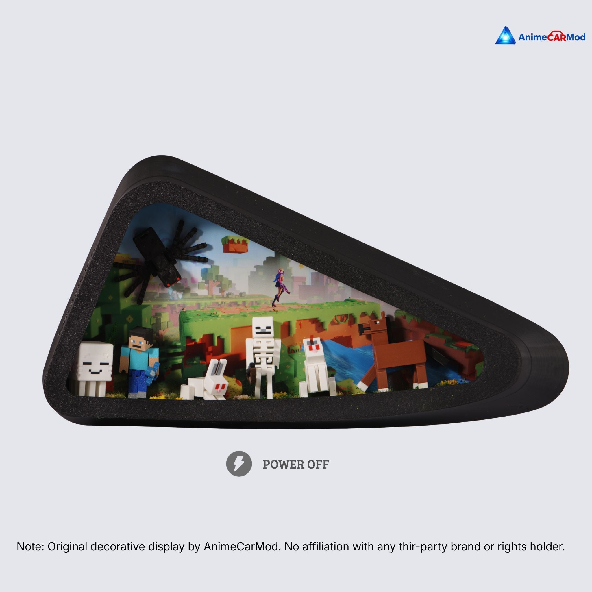 AnimeCarMod Pixel Block Adventure expanded scene quarter window diorama with lights off showing handmade scene details