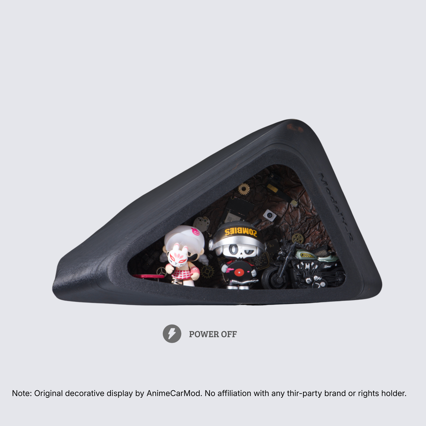 AnimeCarMod Punk Bunny Secret Base quarter window diorama featuring a detailed scene with characters and vibrant background elements.