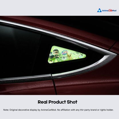 AnimeCarMod Xihaha Music Stage quarter window diorama featuring a detailed scene layout for car decor.