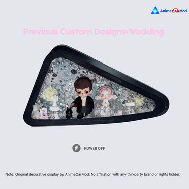 Build Your Own Quarter Window Diorama by AnimeCarMod showing a detailed side view of the custom car window display.